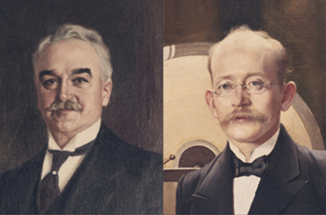 Sam Eyde y Kristian Birkeland, los fundadores de Norsk Hydro