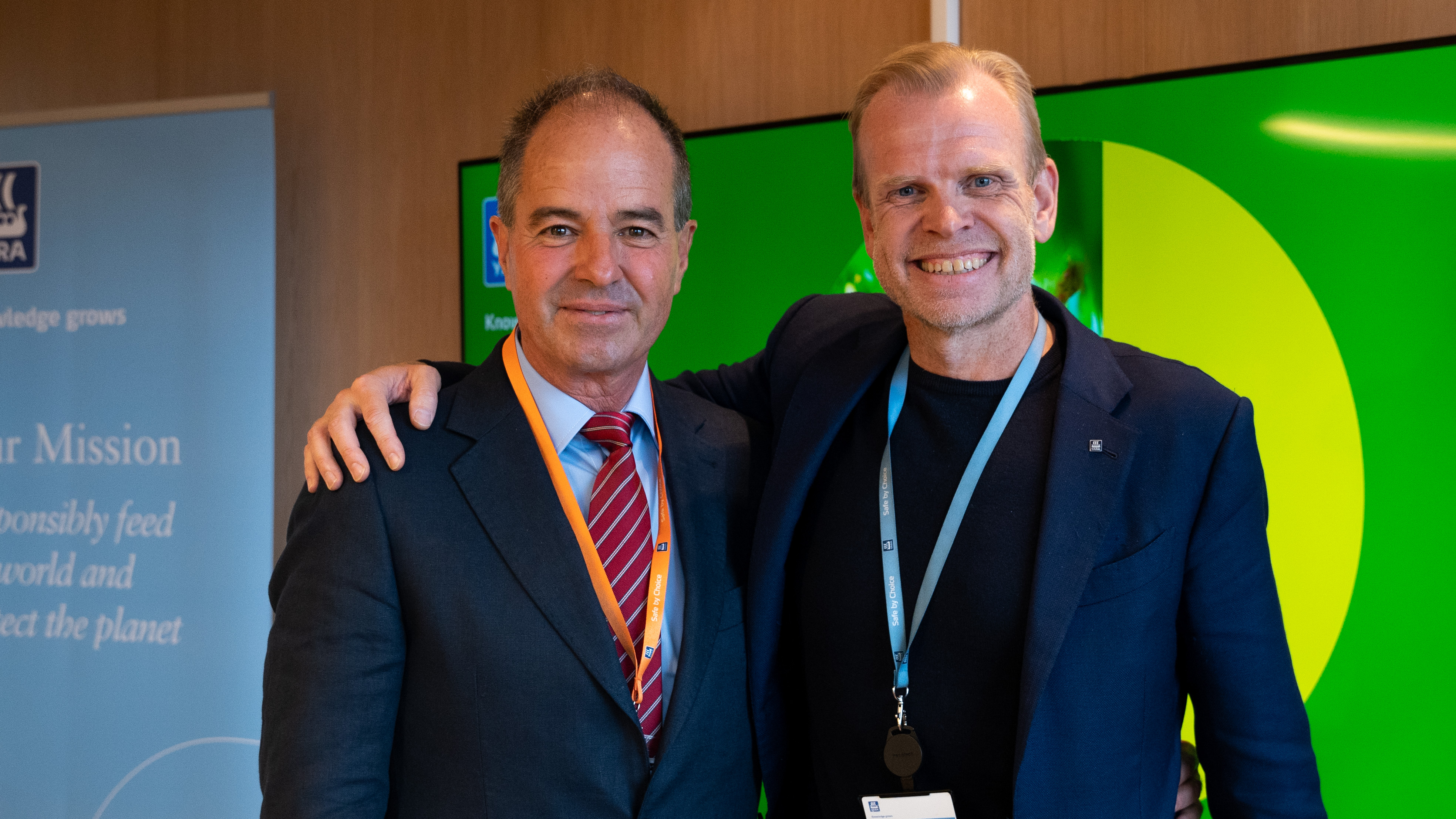 Svein Tore, CEO Yara International and Walter Hernandez, CEO El Parque Papas